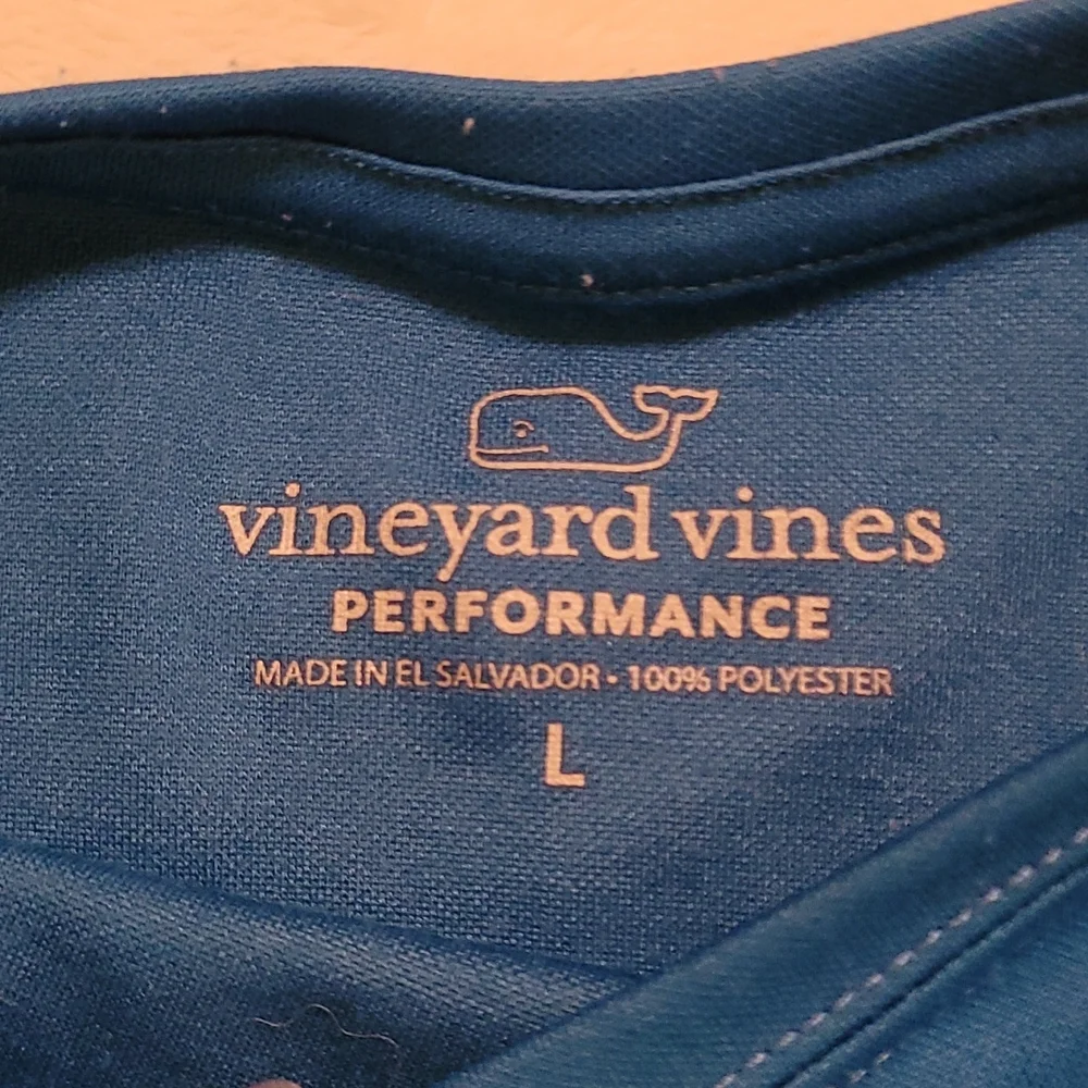Vineyard Vines Boy's Performance Shirt Size Large Blue - Picture 4 of 5
